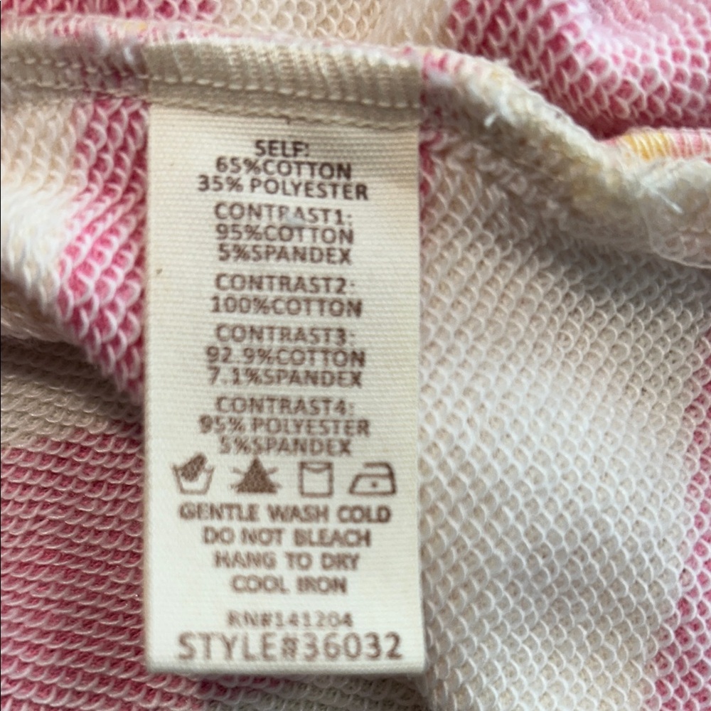 Hem & Thread Pink and Cream Striped Pullover - Picture 6 of 6
